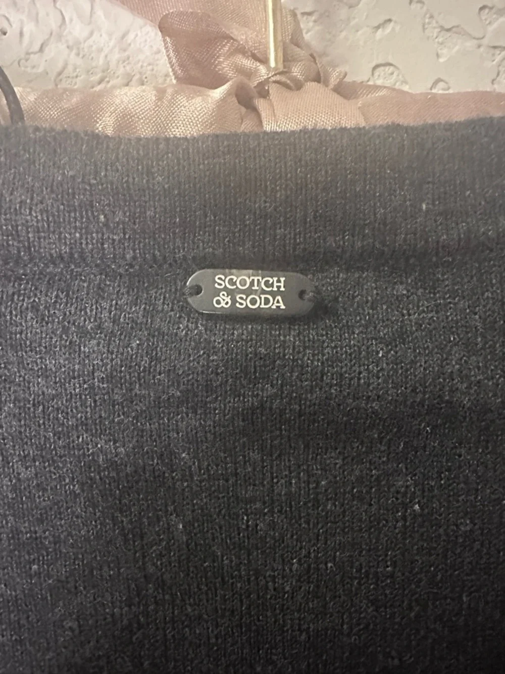 Scotch & Soda Black Cardigan with horseshoes,Floral and Bird Intarsia - Picture 5 of 7